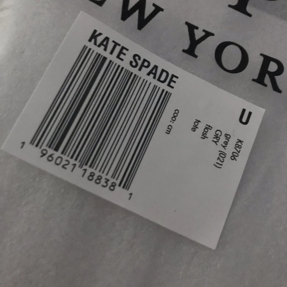 Kate Spade NWT Flash Glitter Tote in Grey - HOST PICK! 🏆